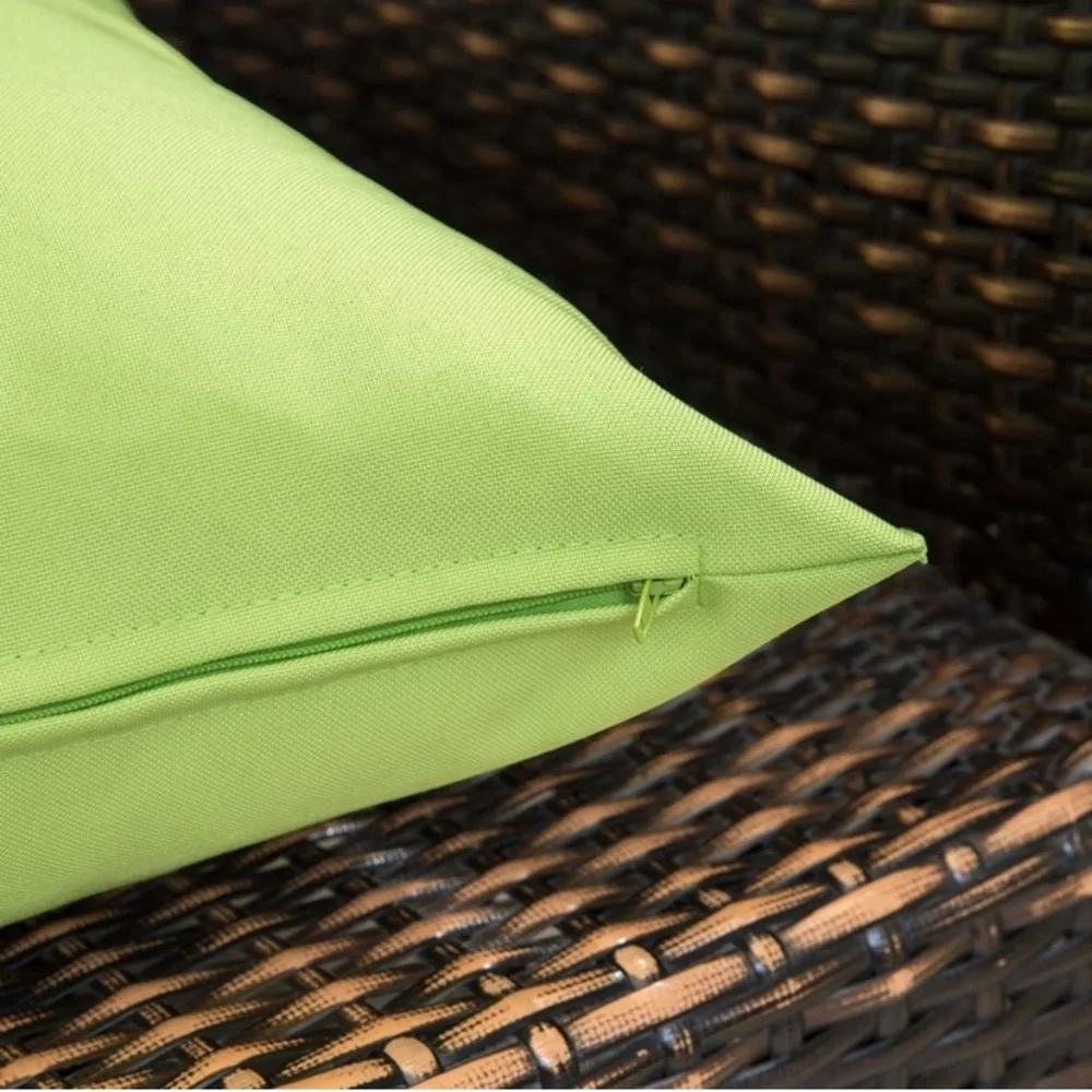 Luxury Home | Oversized Neon Green Outdoor Water Resistant Throw Pillow Covers